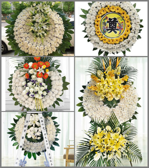 山东临沂沂南县界湖街道西村社区花圈速递