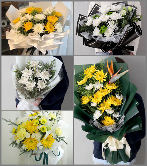 山东临沂沂南县界湖街道西村社区白事花束代送